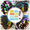 Hair Roller, Flexible Curling Rod Set with Comb, 8 Different
