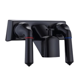 RV Shower Faucet with Hose and shower Head,Camper Shower Faucet Replacement,Rv Tub Faucet With Shower Diverter,Handheld Camper Shower Head and Hose,Rv Outdoor Shower Kit (Faucet, Black)