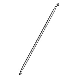 Addi Double-Headed Tunisian Crochet Hook 6mm, Metal, Aluminium