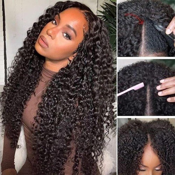 Wavymyhair New In Hand Tied V Part InvisiFit Strap Wig