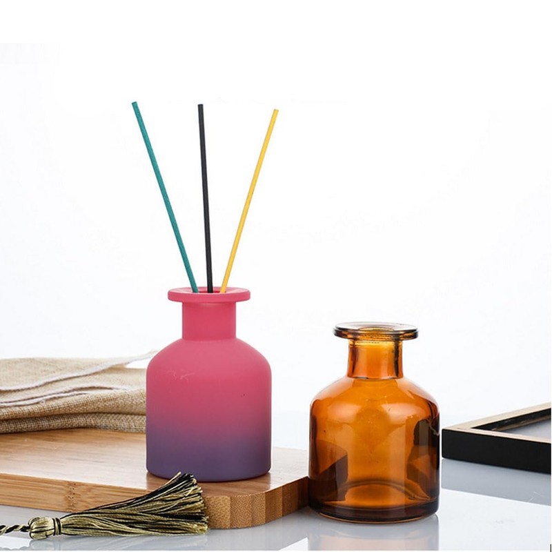 1PCS 130ml/4.3oz Empty Refillable Glass Diffuser Bottle Diffuser Jars Aromatherapy