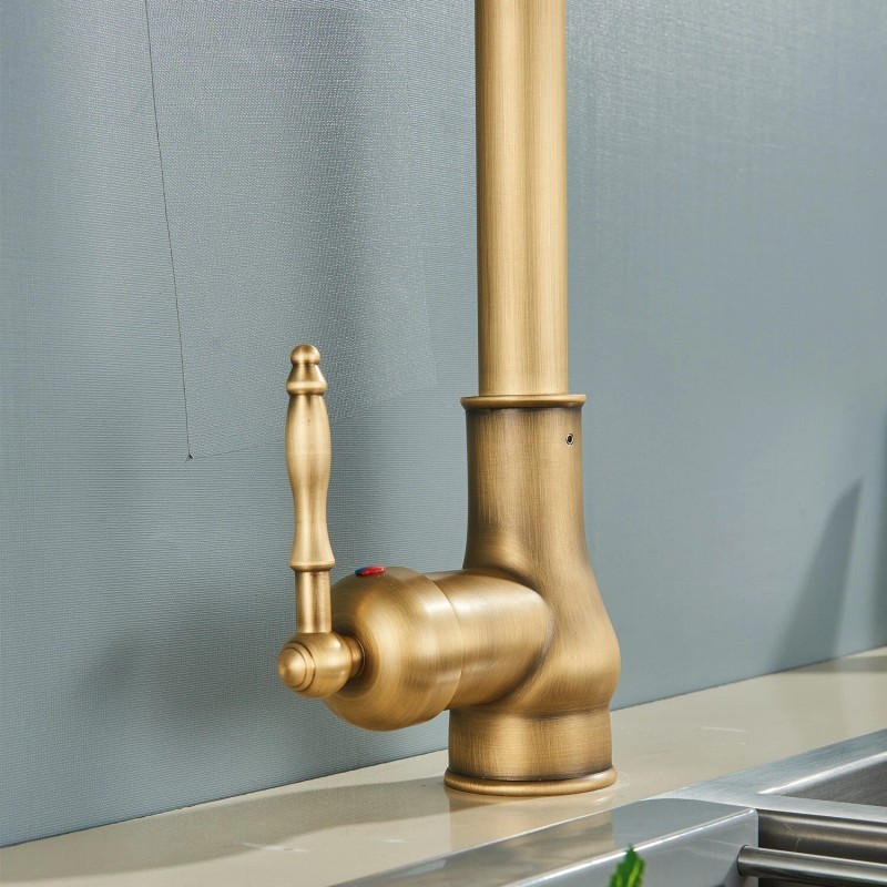 Rozin Kitchen Faucet Pull Out Spray Single Handle Sink Swivel