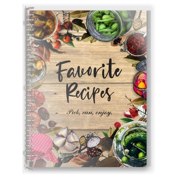 Recipe Book to Write in Your Own Recipes 8.5 x 11 Removable Hardcover, Up to 140 recipes, 120G premium paper, 8 Dividers 64 Tabs Personal Blank Recipe Notebook Journal Binder (Pickling, 8.5 x 11'')