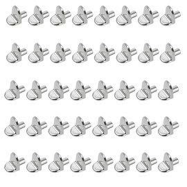 40Pcs Shelf Support Pegs L Shape Metal Shelf Support Kitchen Cupboard Shelf Supports Cupboard Shelf Pegs Wardrobe Shelf Pins for Glass Shelves Supports, Furniture Kitchen Bookcase Cabinet