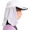 White Beauty Hat, Sun Shade, Flap, Aftermarket, Neck Shade, Neck