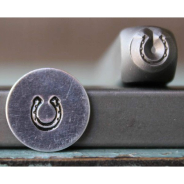 Brand New 5mm Horseshoe Metal Punch Design Stamp - Supply