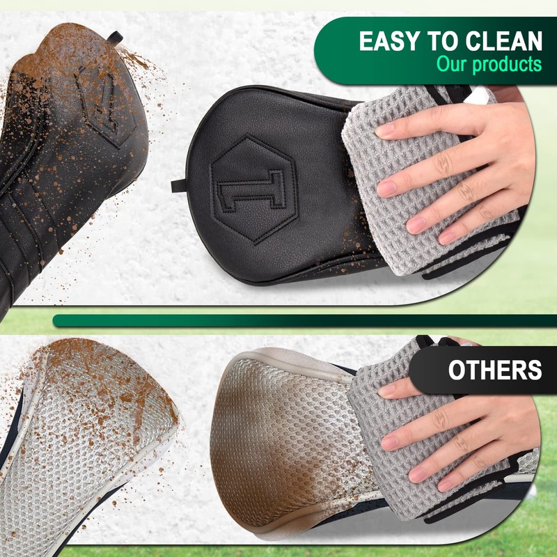 Golf Club Head covers Wood Set 3 PACKS 1FH DR