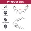 outopen 7 Pairs Bottom Lashes Japanese Manga Style False Eyelashes