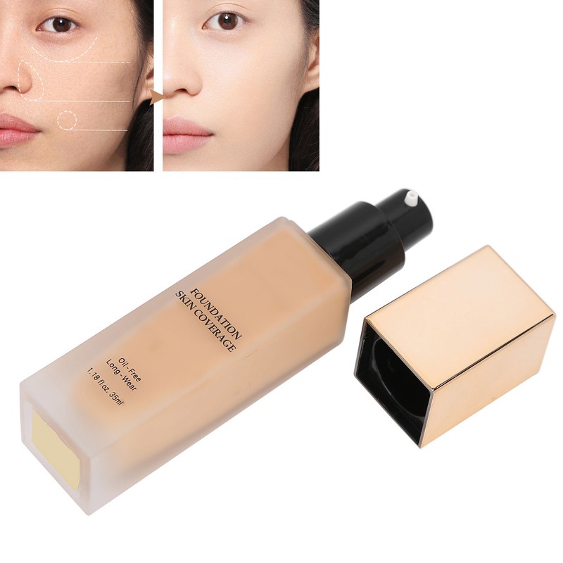 IMAGIC Liquid Foundation Waterproof Cover Blemish Oil Control Concealer Cosmetic