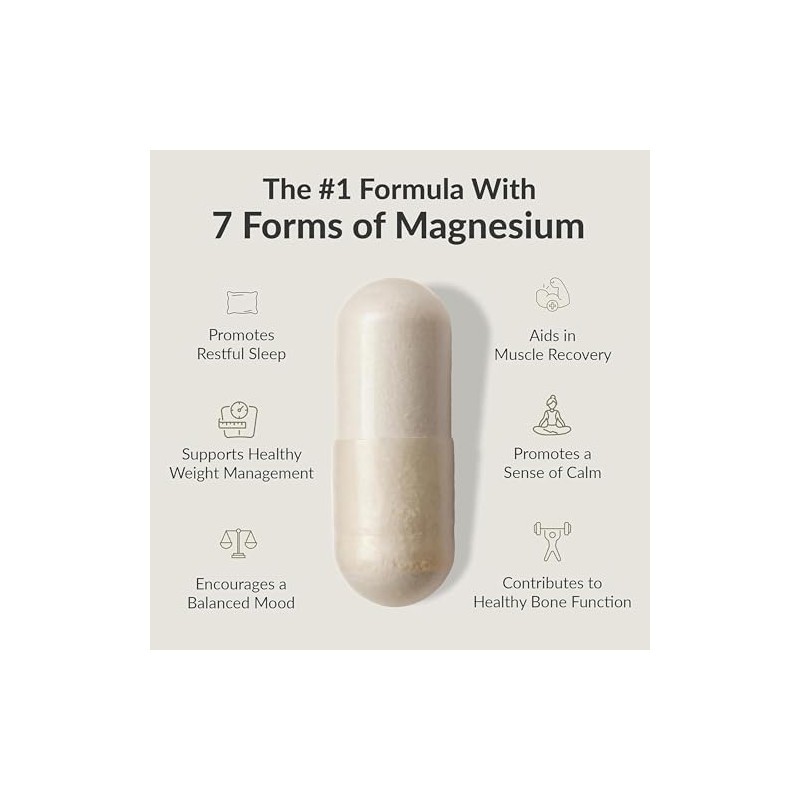 BIOptimizers Magnesium Breakthrough 250mg, 7 Forms of Magnesium 30 Capsules