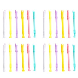 bath&bath Recorder Pen Ballpoint Pen Flute Stationery with Sound (6 Colors, Set of 24)