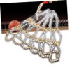 KICHOUSE Practical Basketball Net Pocket Iron Chain Net for Home