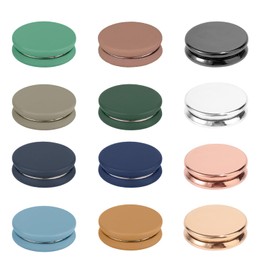 Tinoaly 12pcs Strong Hijab Magnetic Pins, Multi-Purpose No-Snag Scarf Clasps Pinless Buttons Brooch Clips for Women Secure Invisible Hold for Scarves Dress Shirts (Color B)