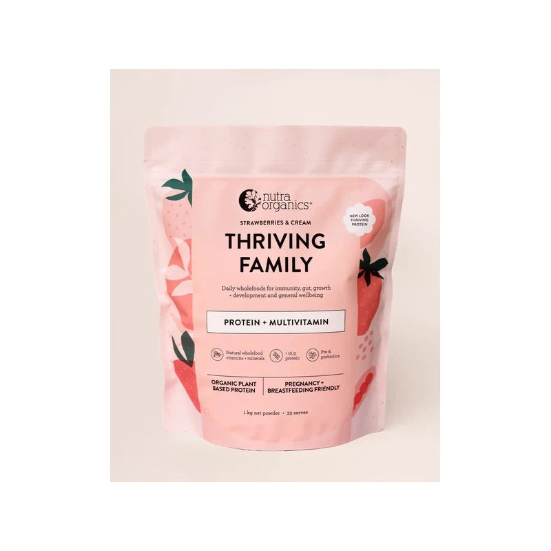 Nutra Naturals Thriving Family, Strawberries & Cream / 450g