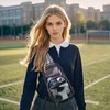 TINYAT Clear Sling Bag for Women Clear Crossbody Bag Stadium