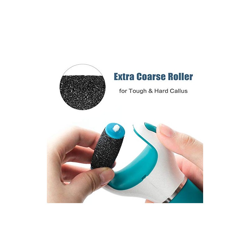 CANVALITE 9Pcs Pedi Replacement Rollers Heads Refills, Extra Coarse for