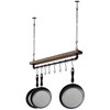 MyGift 30 Inch Ceiling or Wall Mounted Pot Rack with