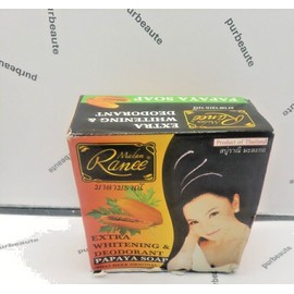 Madam Ranee Extra Whitening & Doedorant Papaya Soap 160G.