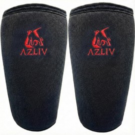 AZLIV Knee Sleeve PRO Muscle Training Squat Gym 0.3 inch (7 mm) PRO Specifications (Red, S)