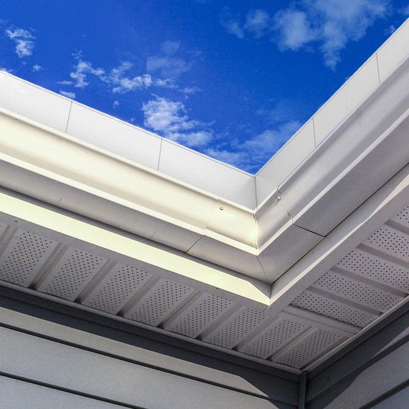 BJADE'S Gutter Valley Splash Guard,4 Pcs Aluminum Roof Valley Splash