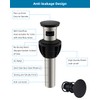 Hibbent 2 Pack Universal Bathroom Sink Drain Stopper, Pop Up