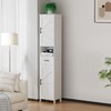 Homhedy 67" H Tall Bathroom Storage Cabinet with 2 Barn