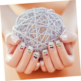 Healvian 120pcs Cherry Nail Gems Charms for Nail Art DIY Rhinestones Crystals for Manicure Craft Projects Phone Cases and Scrapbooking Vibrant and Versatile Decorations for Women