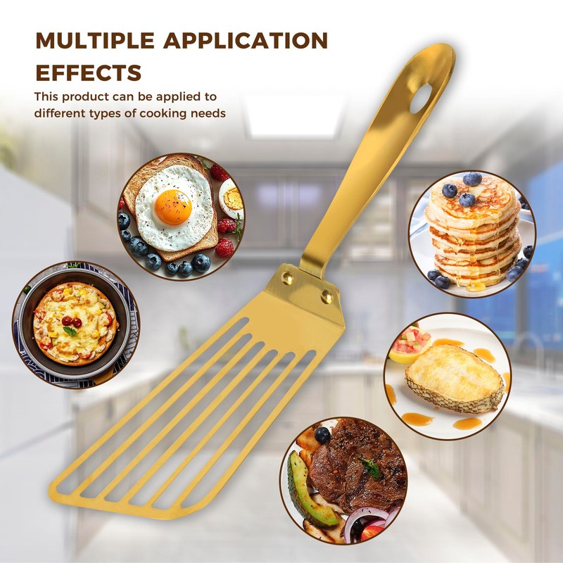 Snailhouse Slotted Spatula, Stainless Steel Metal High Heat Cooking Fish