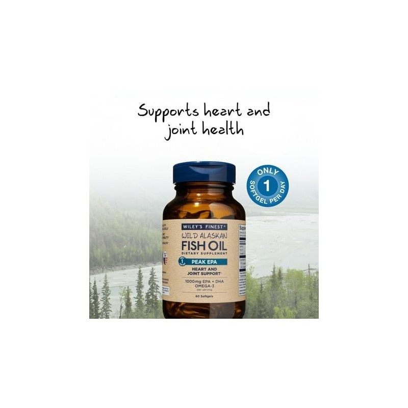 Wileys Finest Peak EPA Fish Oil Capsules - 60 caps