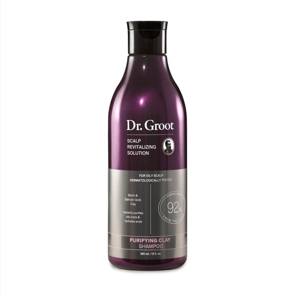 Dr. Groot Purifying Clay Shampoo, Korean Hair Care for Oily