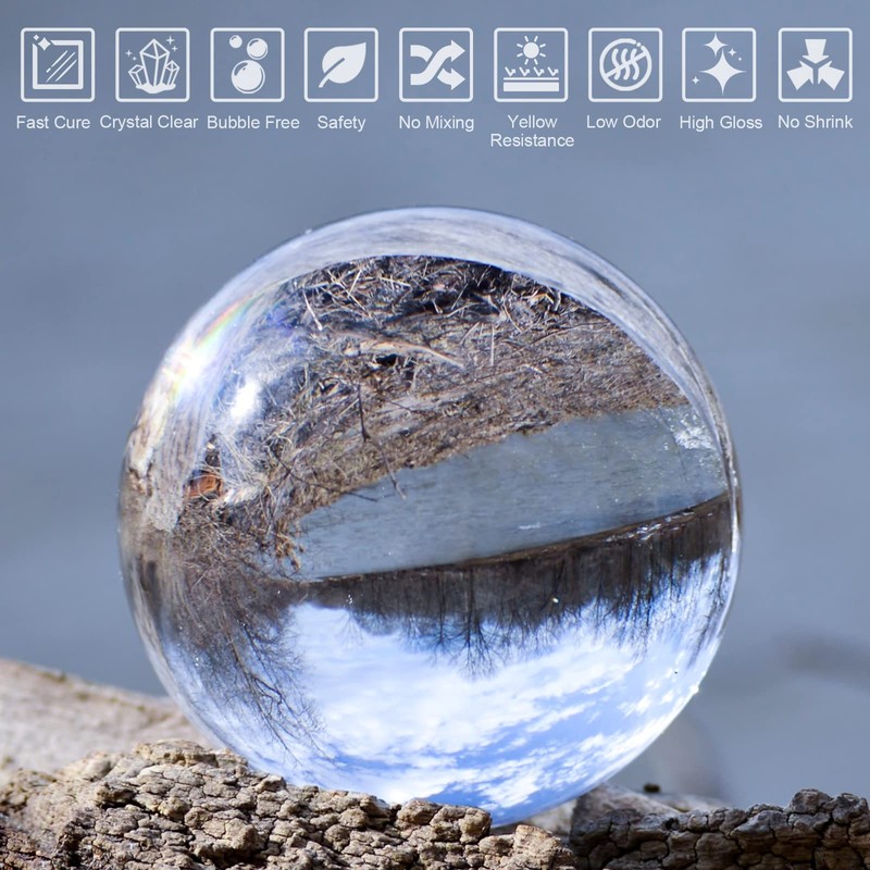 LET'S RESIN UV Resin, Upgraded 500g Crystal Clear UV Resin
