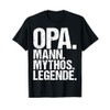 Men's Grandpa Myth Legend Grandad Birthday Christmas Gift T-Shirt