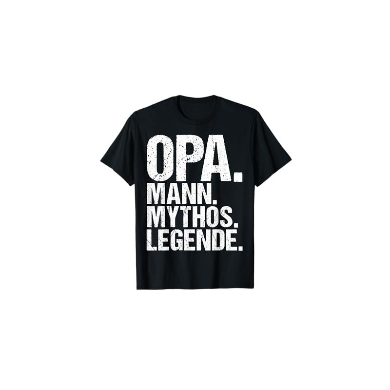 Men's Grandpa Myth Legend Grandad Birthday Christmas Gift T-Shirt