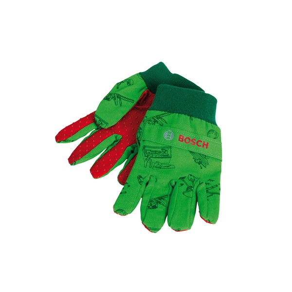 Theo Klein 2798 Bosch Gardening Gloves, Gloves, Made of 90 Percent Breathable Cotton, One Size, Toy for Children Aged 3 and Up