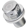 aiNET 61637 Honda/Yamaha/Suzuki/Kawasaki Neodymium Drain Bolt, Titanium Color, Ultra Duralumin