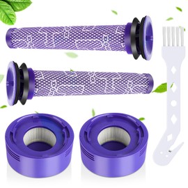 VFANDV VFANDV Filter f1r Dyson V7 V8 Staubsauger, V8 Filter f1r Dyson 2 St1ck Vorfilter f1r Dyson 2 St1ck Nachfilter 1 St1ck B1rste Ersatzteile Zubehor f1r Dyson V7 V8 Absolute Animal