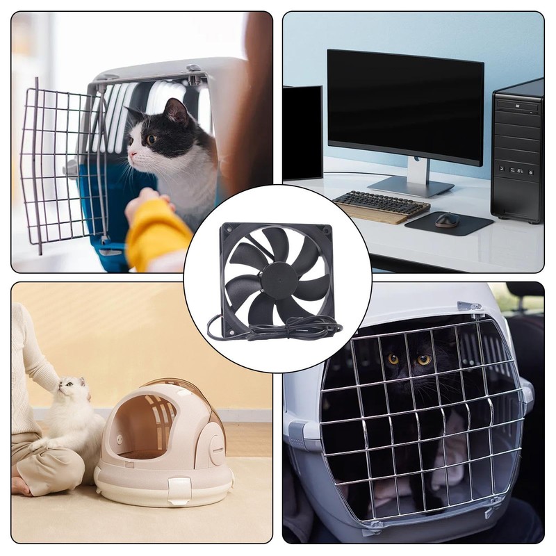 USB Cooling Fan - 120mm Window Fan,Quiet Computer Cooling Fan,