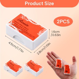 Pack of 2 Violin Rosin, Natural Rosin for Violin, Viola and Cello, Low Dust Resin for Bows, Safely Placed in Storage Box, Make Music More Pleasant to Listen to