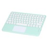 Touch Wireless Keyboard Round Keycaps Ergonomic Design Ultra Thin Smart