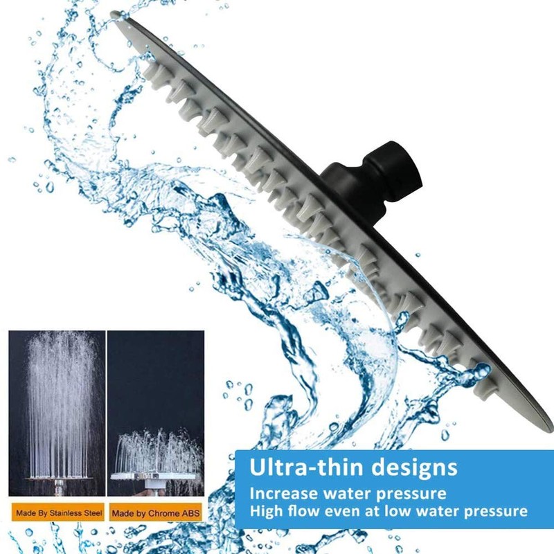 NearMoon Rain Shower Head, Ultra-Thin Design-Pressure Boosting, Awesome Some Experience,