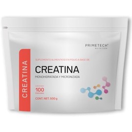Primetech Nutrition Creatina Monohidratada Micronizada en Polvo 500 gr