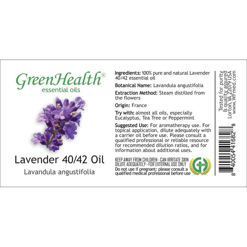 Lavender 40-42 – 1/3 fl oz (10 ml) Glass Bottle