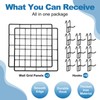 sourcing map 2Pcs Wire Wall Grid Panel, 8" x 8"