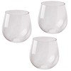 Seeded Bubble Glass Lamp Shade, LEDupdates 3 Pack Oversize Clear