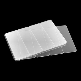 30 Pack Adhesive Tape, 0.71x1.89 inch Clear Reusable Double Sided Mounting Tape, Heavy Duty Two-Sided Tape for Wall, Office Supplies (Rectangle, 30)