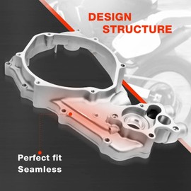 A-Premium Right Passenger Side Engine Clutch Crankcase Cover Compatible with Honda CR500R 1994-2001, Replace # 11340-MAC-670, 11340MAC670