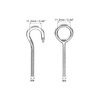 PATIKIL M4 Ring Eye Bolts, 3Pcs 304 Stainless Steel Lifting