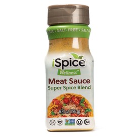 iSpice - Salt-Free | Sugar free | 100% Fat Free Pure Wellness Meat Sauce Seasoning Blend | All Natural | Ready to use as is | No preparation is necessary