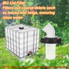 QUARKZMAN IBC Lid Filter, 190 mm Washable Nylon Filter Screen,