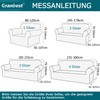 Granbest Stretch Couch Cover, Super Soft Microfibre Armchair Cover, Sofa